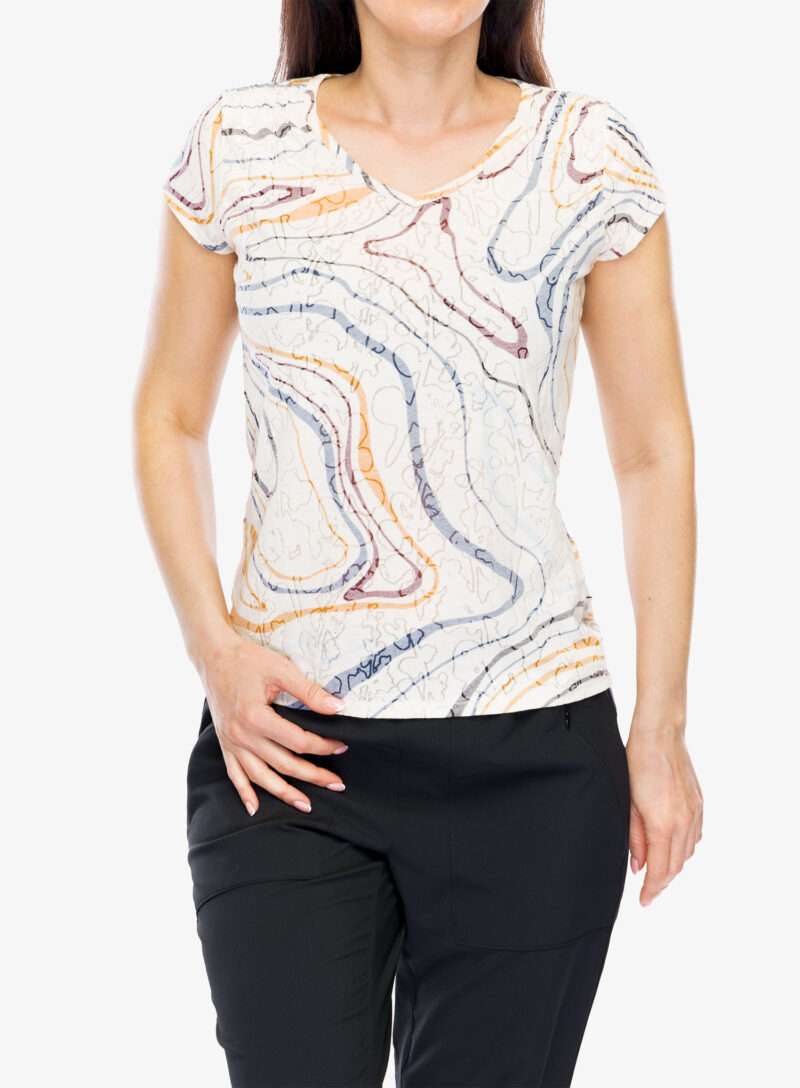 Tricou femei Royal Robbins Featherweight Tee - ivory tidal pt