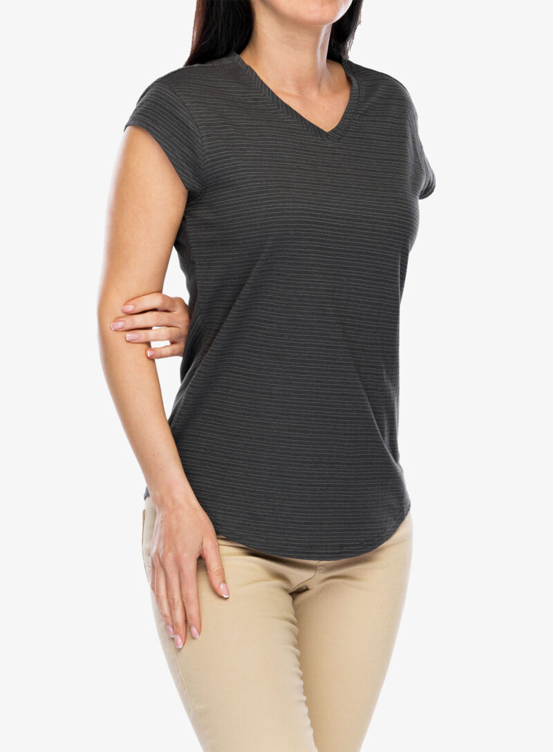 Cumpăra Tricou femei Royal Robbins Vacationer V-Neck SS - asphalt str