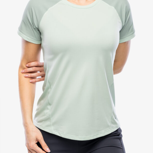 Original Tricou femei Salomon Outline - aqua form/green