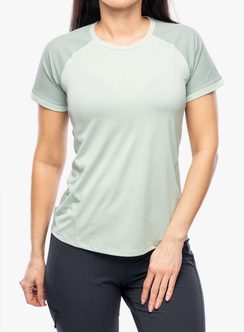 Tricou femei Salomon Outline - aqua form/green