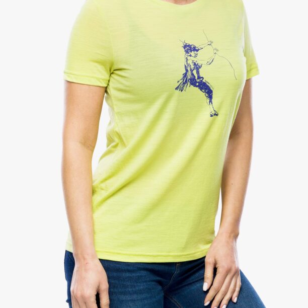 Cumpăra Tricou femei Super.natural Fingers Matter Tee - wild lime/deep blue