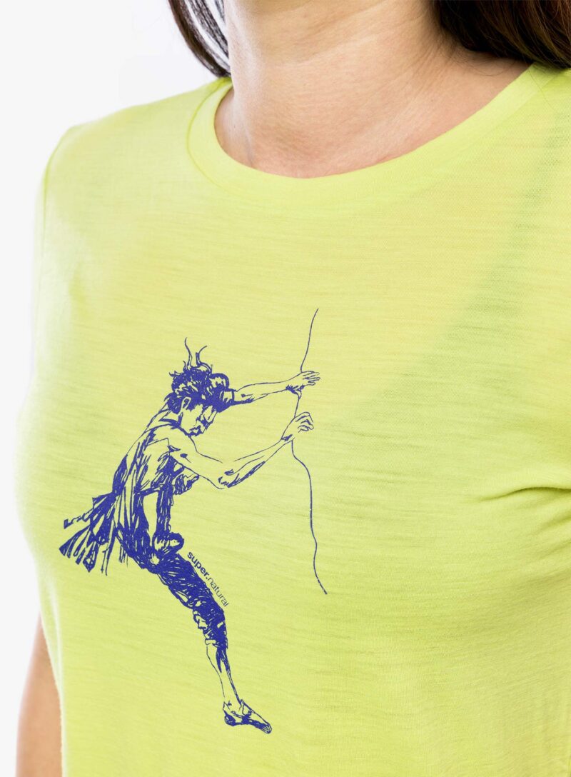 Original Tricou femei Super.natural Fingers Matter Tee - wild lime/deep blue