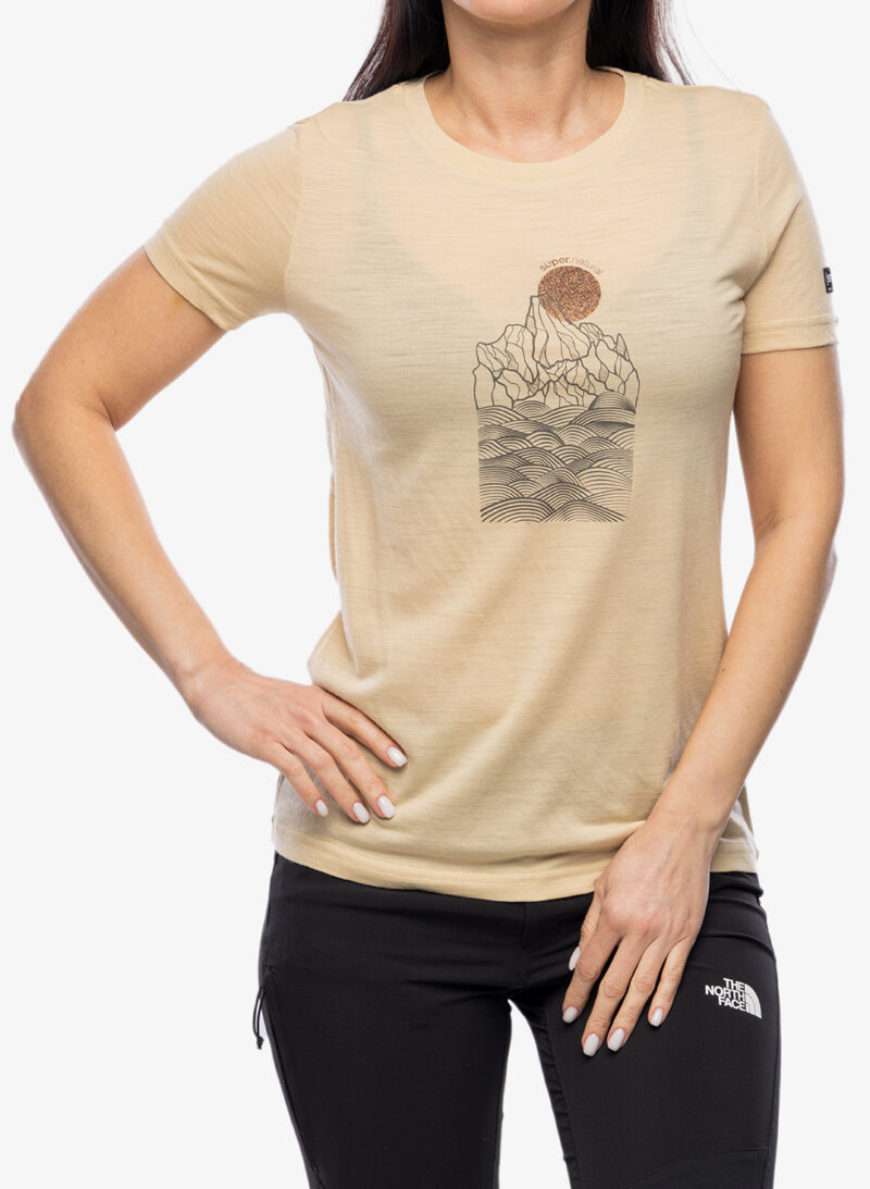 Tricou femei Super.natural Preikestolen Cliffs Tee - semolina/canteen/copper