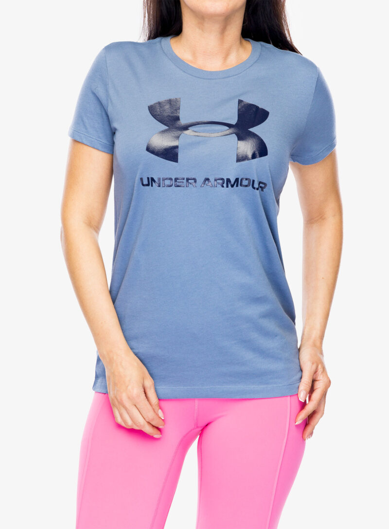 Tricou femei Under Armour Live Sportstyle Graphic SSC - mineral blue/midnight navy