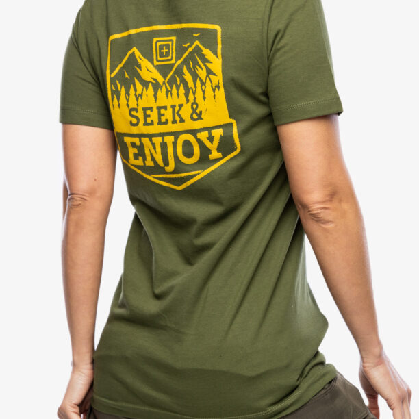 Preţ Tricou femei bumbac 5.11 Seek and Enjoy S/S Tee - military green