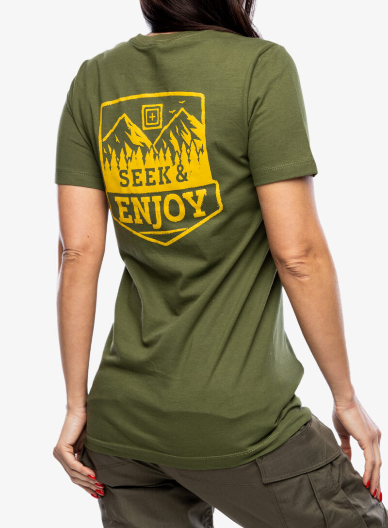 Preţ Tricou femei bumbac 5.11 Seek and Enjoy S/S Tee - military green