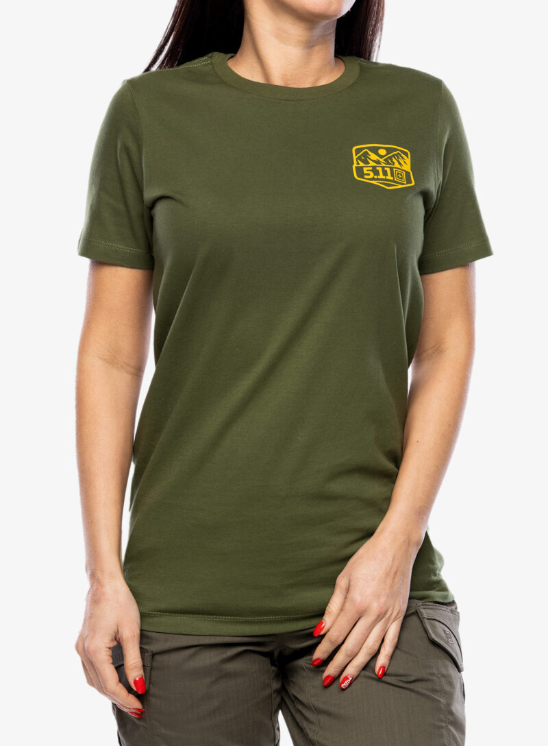 Tricou femei bumbac 5.11 Seek and Enjoy S/S Tee - military green