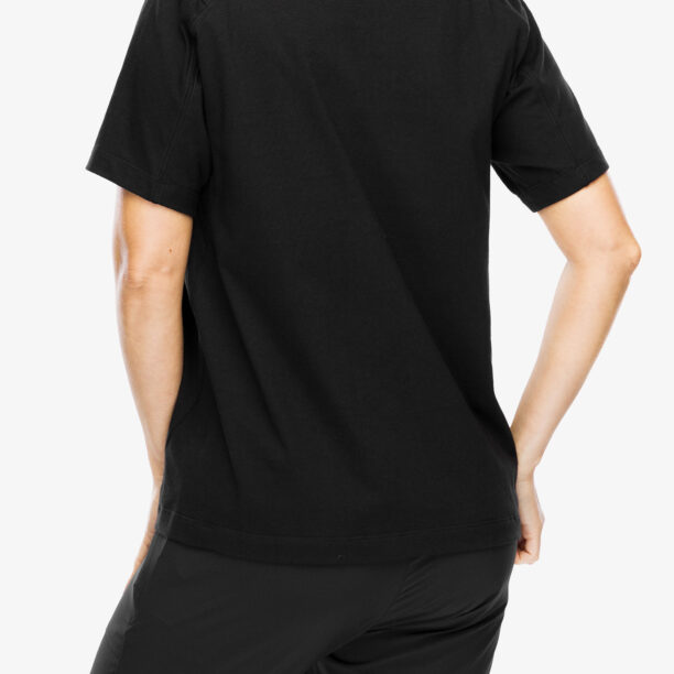 Tricou femei bumbac Arcteryx Kragg Cotton Little Bird Crew SS - black/black preţ