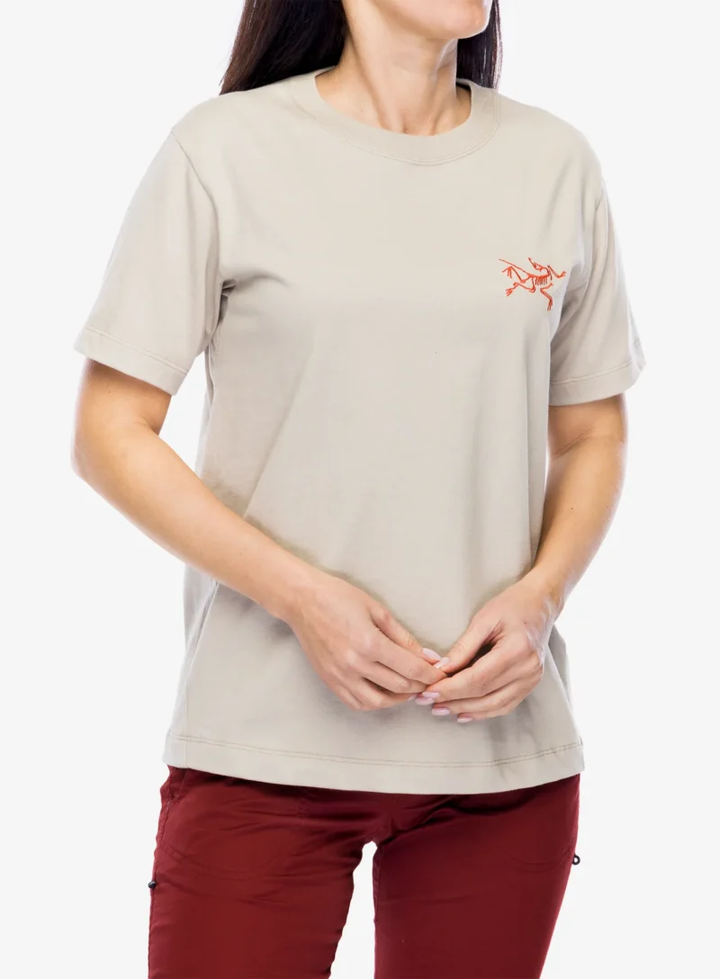 Cumpăra Tricou femei bumbac Arcteryx Kragg Cotton Little Bird Crew SS - rune/solaris