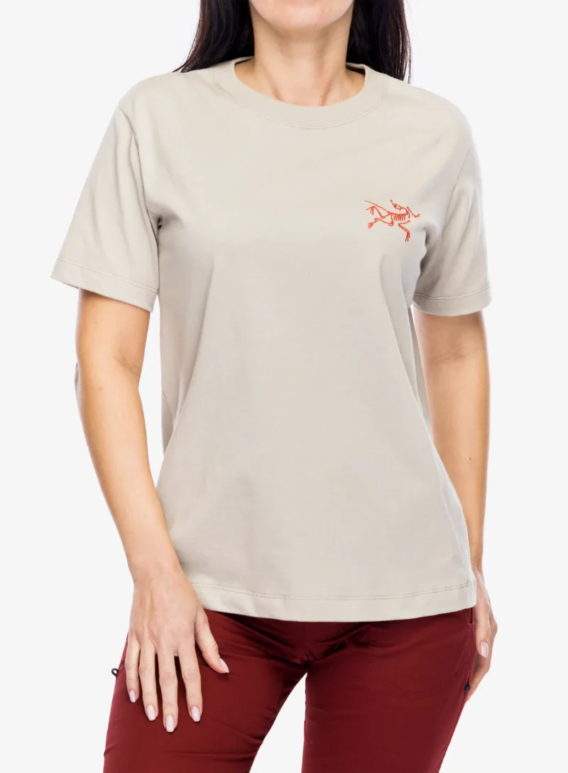 Tricou femei bumbac Arcteryx Kragg Cotton Little Bird Crew SS - rune/solaris