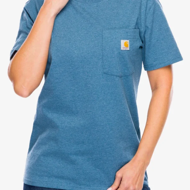 Cumpăra Tricou femei bumbac Carhartt Workwear Pocket S/S T-Shirt - thundercloud heather