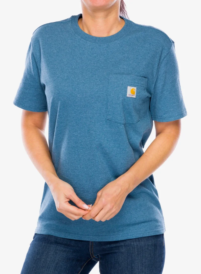 Tricou femei bumbac Carhartt Workwear Pocket S/S T-Shirt - thundercloud heather