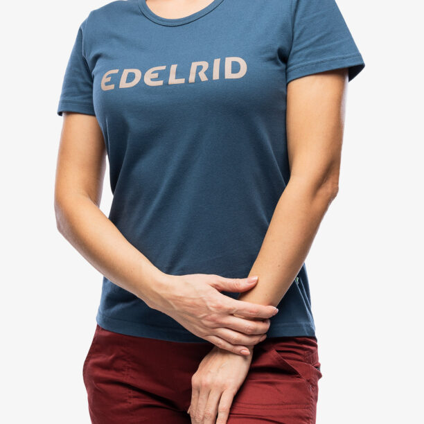 Cumpăra Tricou femei bumbac Edelrid Corporate T-Shirt II - petrol/navy