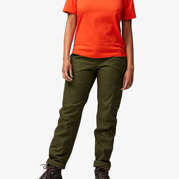 Tricou femei bumbac Fjallraven Walk With Nature T-shirt - flame orange