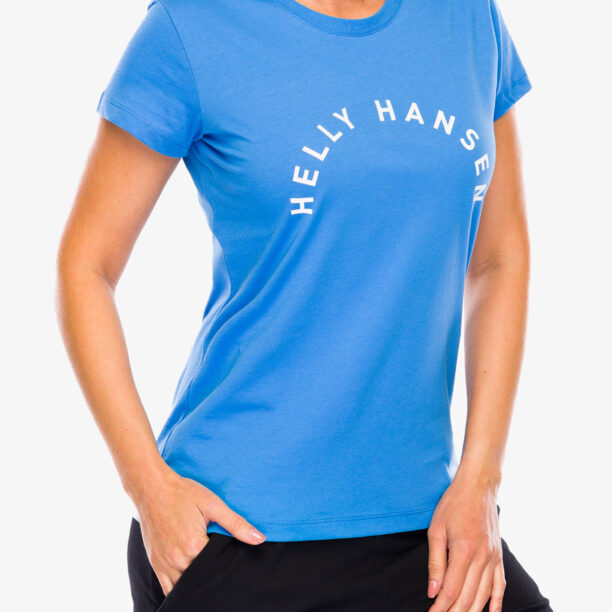 Tricou femei bumbac Helly Hansen F2F Organic Cotton Tee 2.0 - ultra blue