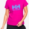 Tricou femei bumbac Helly Hansen HH Logo T-Shirt 2.0 - magenta 2.0