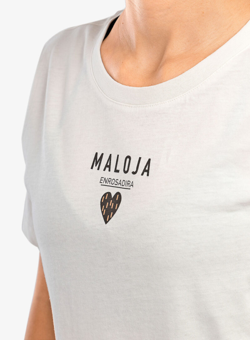 Original Tricou femei bumbac Maloja Planbell - glacier milk