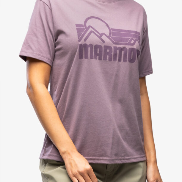 Tricou femei bumbac Marmot Coastal Tee SS - hazy purple