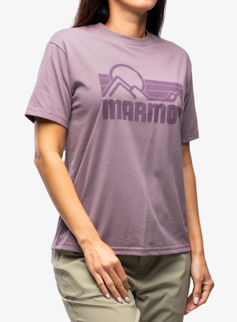 Tricou femei bumbac Marmot Coastal Tee SS - hazy purple