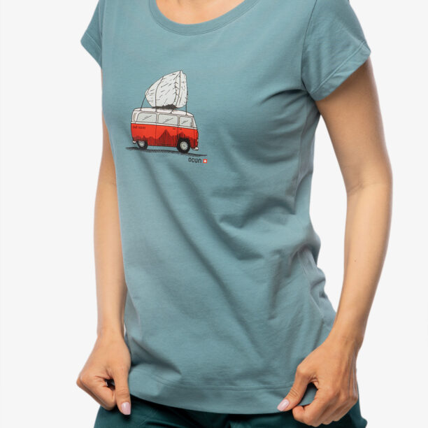 Cumpăra Tricou femei bumbac Ocun Classic T Bus-Stone - blue hydro