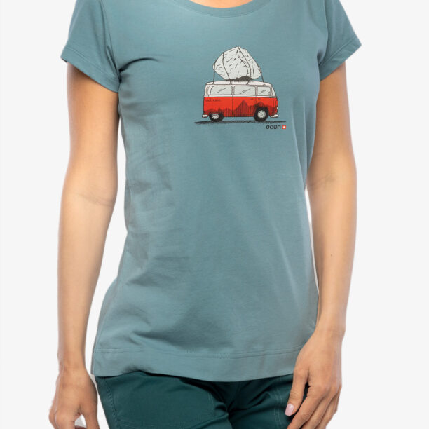 Original Tricou femei bumbac Ocun Classic T Bus-Stone - blue hydro