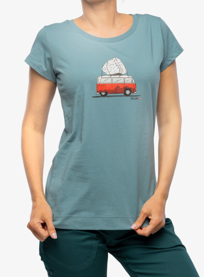 Tricou femei bumbac Ocun Classic T Bus-Stone - blue hydro