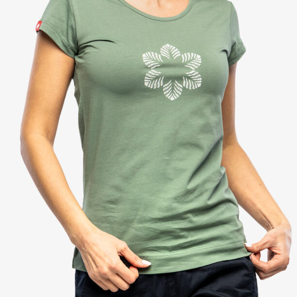 Cumpăra Tricou femei bumbac Ocun Classic T Organic Flower - green duck