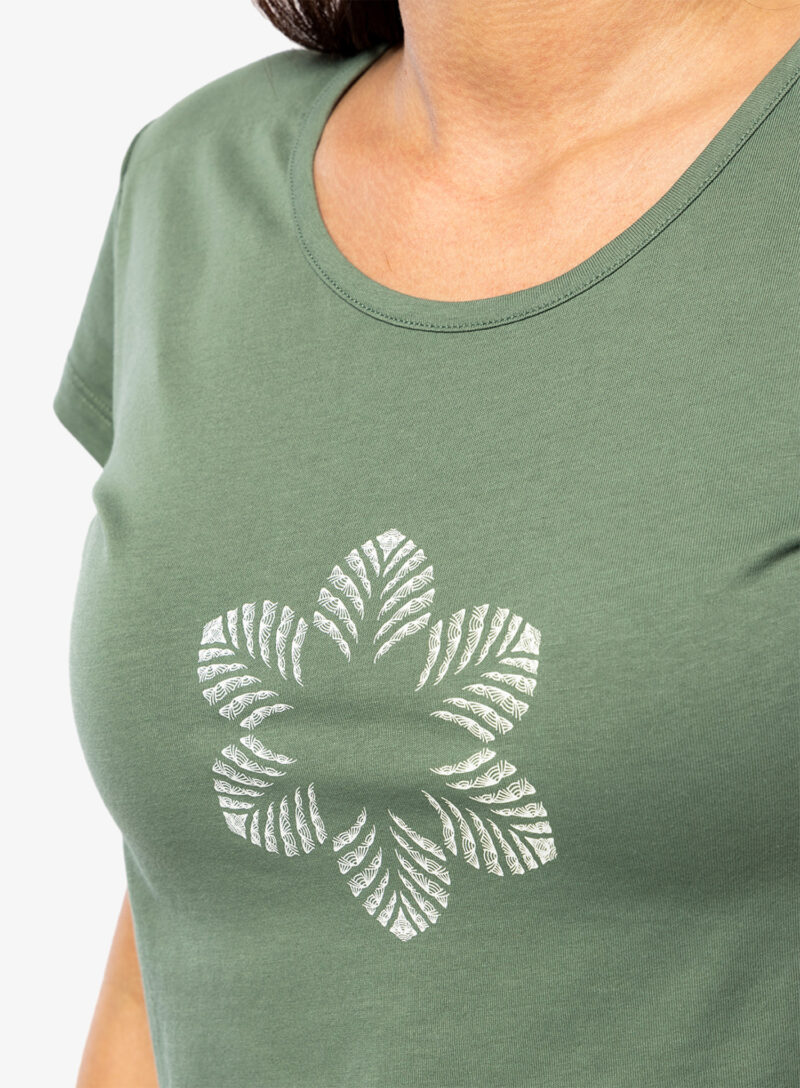 Preţ Tricou femei bumbac Ocun Classic T Organic Flower - green duck