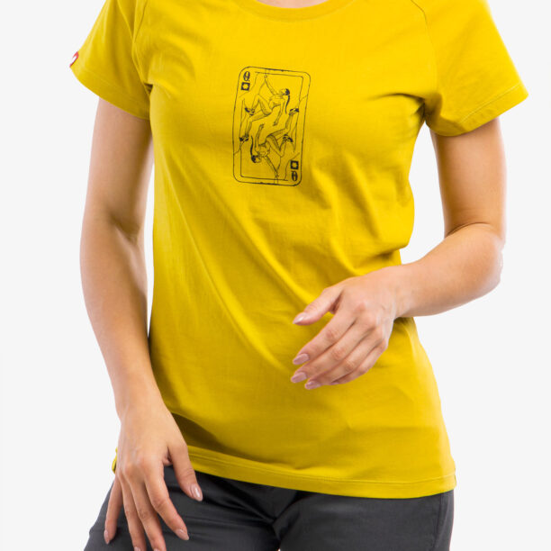 Cumpăra Tricou femei bumbac Ocun Raglan T - yellow antique moss queen