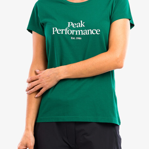 Cumpăra Tricou femei bumbac Peak Performance Original Tee - green ivy