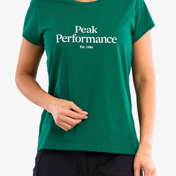 Tricou femei bumbac Peak Performance Original Tee - green ivy