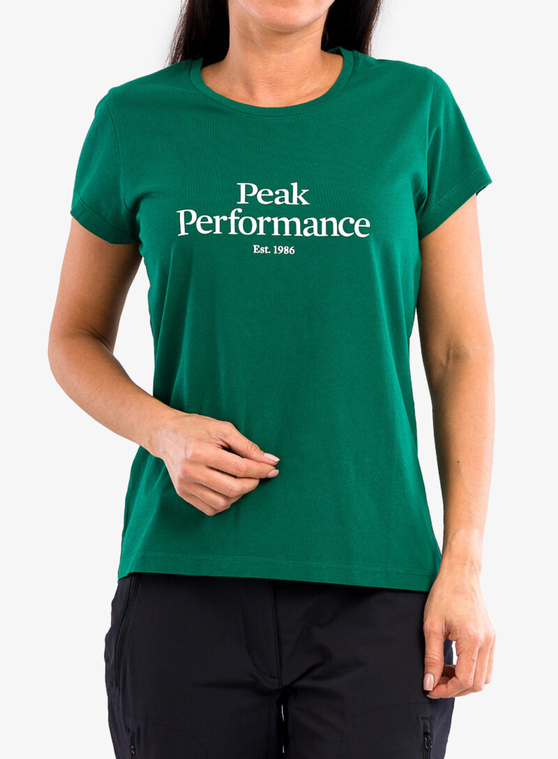 Tricou femei bumbac Peak Performance Original Tee - green ivy