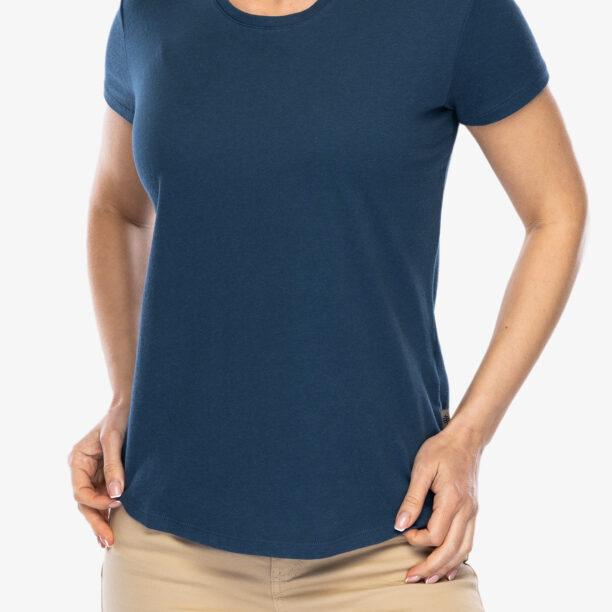 Tricou femei bumbac Royal Robbins Basecamp Tee - blue teal