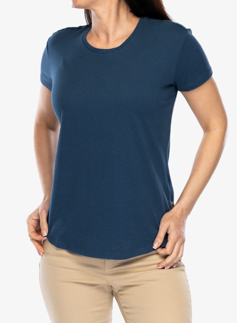 Tricou femei bumbac Royal Robbins Basecamp Tee - blue teal