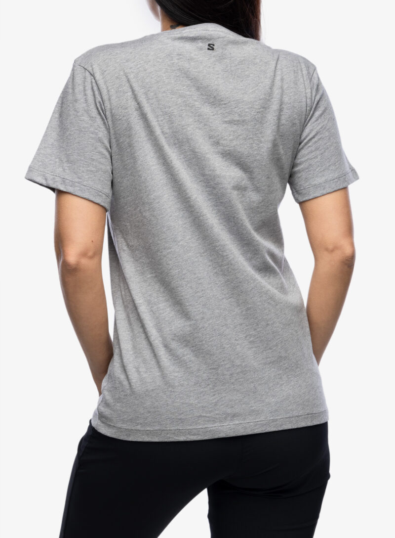 Tricou femei bumbac Salomon Logo Combo S/S  - heather grey preţ