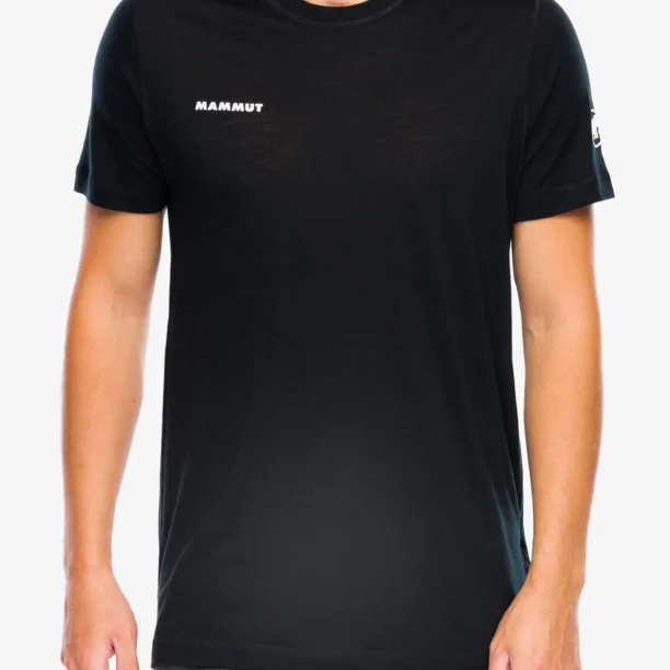 Tricou lana merinos Mammut Tree Wool FL T-Shirt - black/black