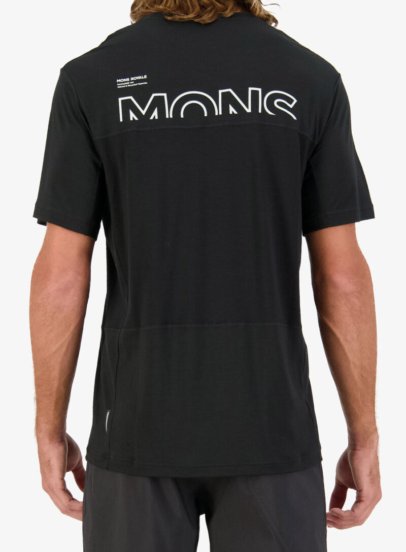 Tricou lana merinos Mons Royale Tarn Merino Shift T-Shirt - black preţ