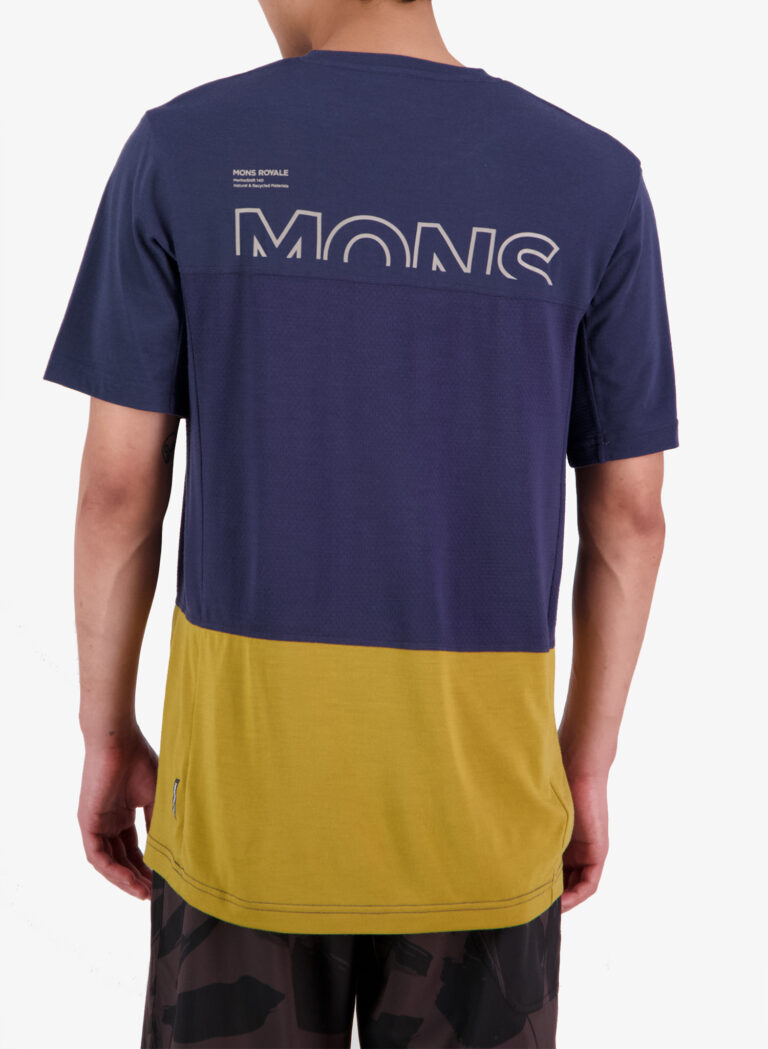 Tricou lana merinos Mons Royale Tarn Merino Shift T-Shirt - cumin/midnight preţ