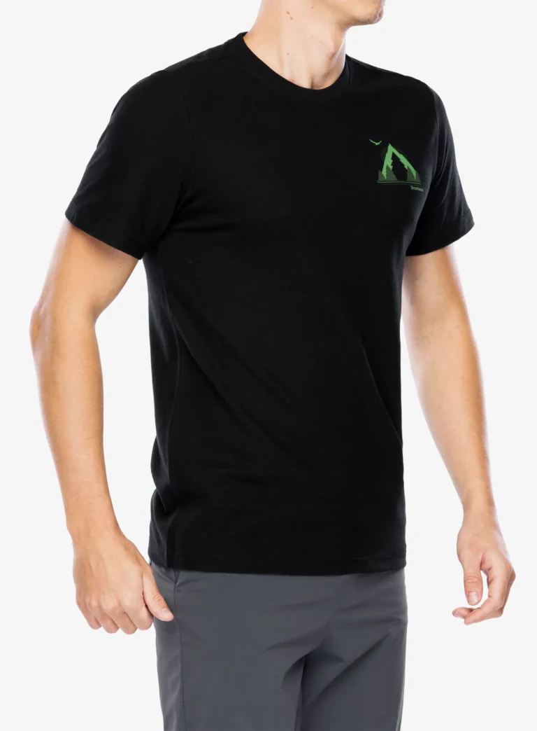 Cumpăra Tricou lana merinos Smartwool Go Far. Feel Good. Graphic Short Sleeve Tee Slim Fit - black