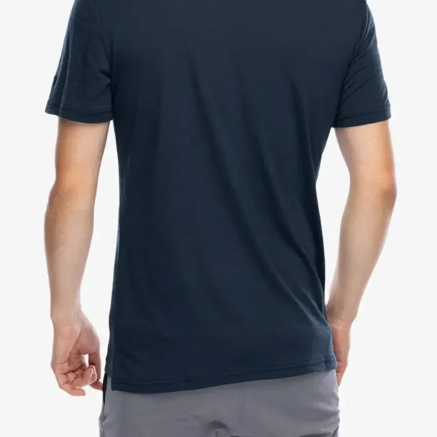 Preţ Tricou lana merinos Super.natural Carabineri Tee - blueberry/vapor grey