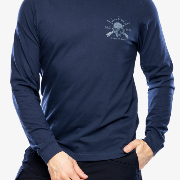 Tricou maneca lunga 5.11 Quiet Warrior L/S Tee - pacific navy