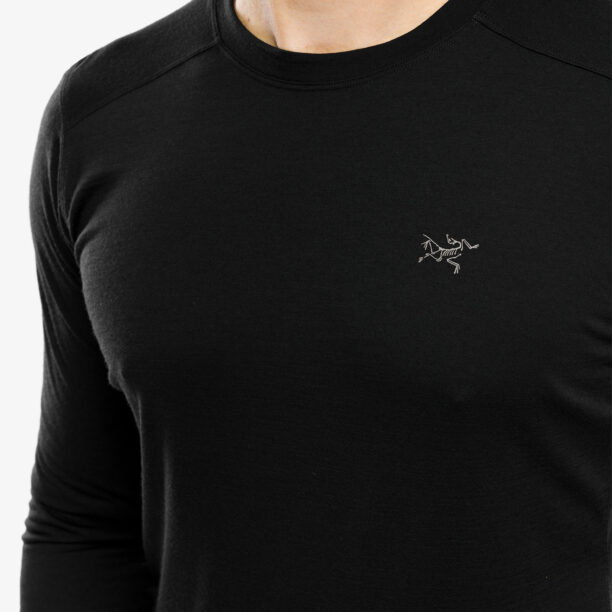 Original Tricou maneca lunga Arcteryx Ionia Merino Wool LS - black