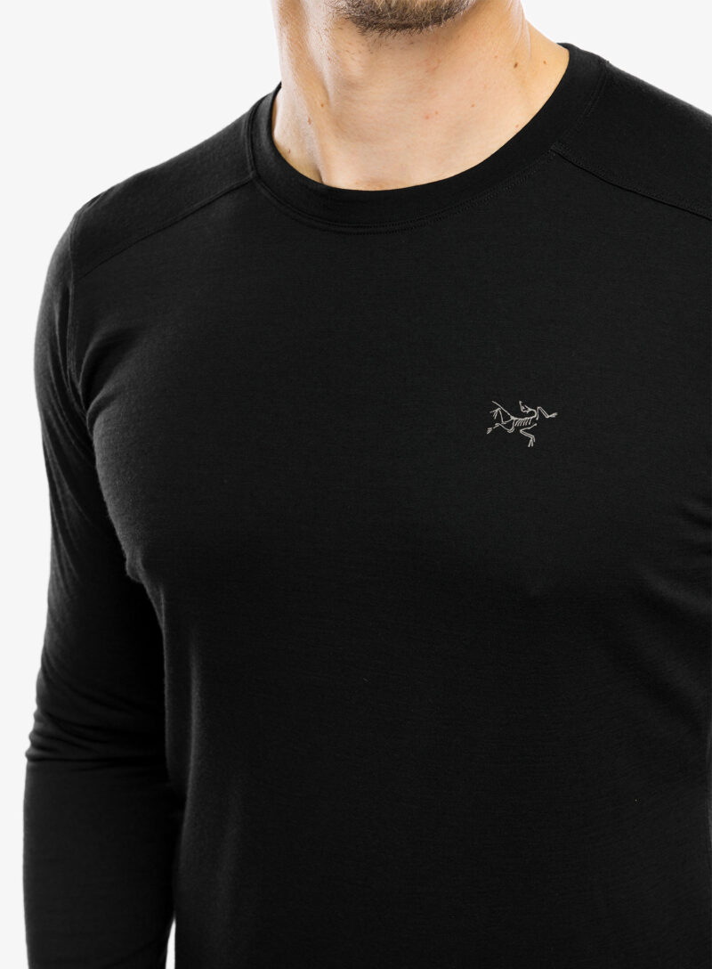 Original Tricou maneca lunga Arcteryx Ionia Merino Wool LS - black