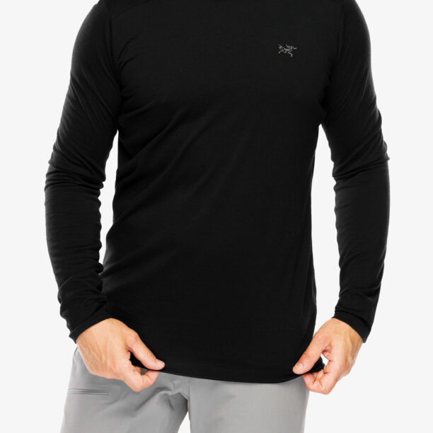 Tricou maneca lunga Arcteryx Ionia Merino Wool LS - black