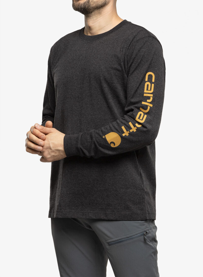 Cumpăra Tricou maneca lunga Carhartt Sleeve Logo T-Shirt L/S - carbon heather