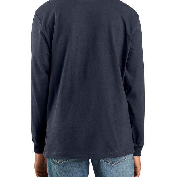 Tricou maneca lunga Carhartt Workwear Pocket T-Shirt L/S - navy preţ