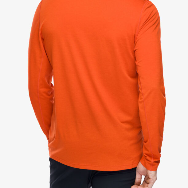 Tricou maneca lunga Fjallraven Abisko Day Hike LS - flame orange preţ