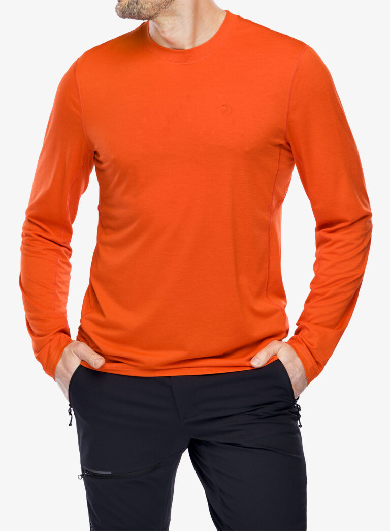 Cumpăra Tricou maneca lunga Fjallraven Abisko Day Hike LS - flame orange