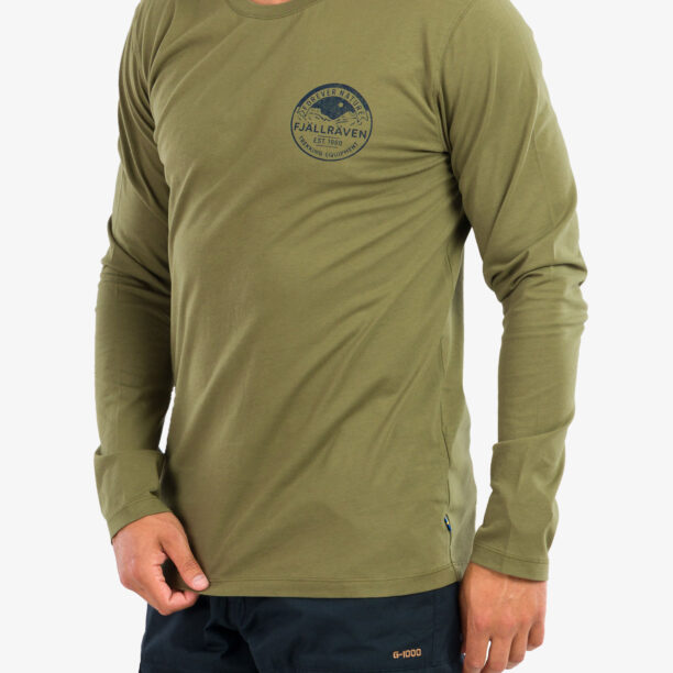 Cumpăra Tricou maneca lunga Fjallraven Forever Nature Badge L/S - caper green