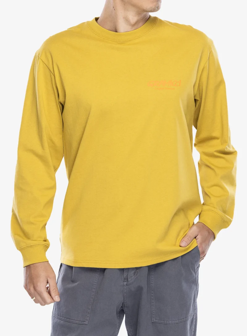 Original Tricou maneca lunga Gramicci Original Freedom LS Tee - deep yellow